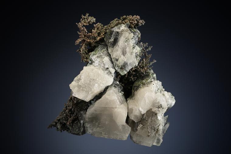 SILVER with CALCITE